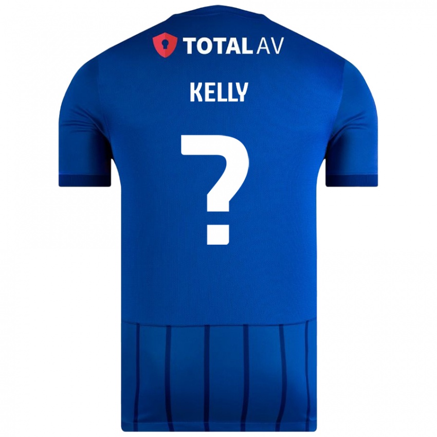 Niño Camiseta Liam Kelly #0 Azul 1ª Equipación 2024/25 La Camisa