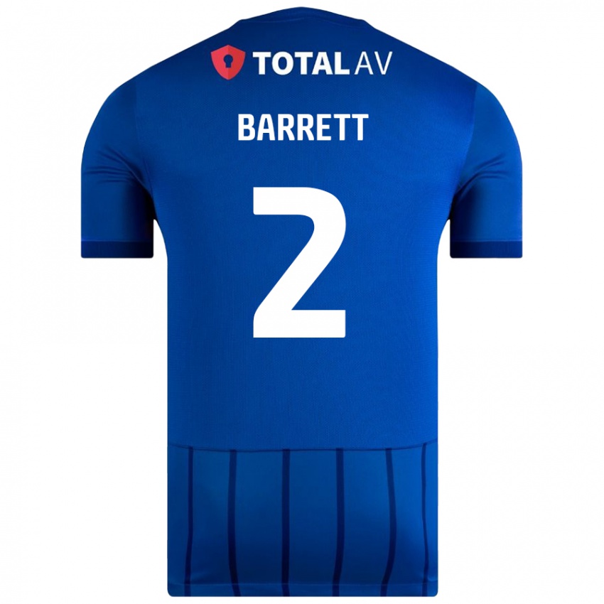 Niño Camiseta Nicole Barrett #2 Azul 1ª Equipación 2024/25 La Camisa