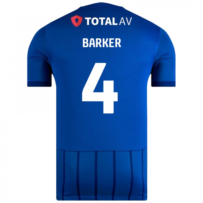 Niño Camiseta Sophie Barker #4 Azul 1ª Equipación 2024/25 La Camisa