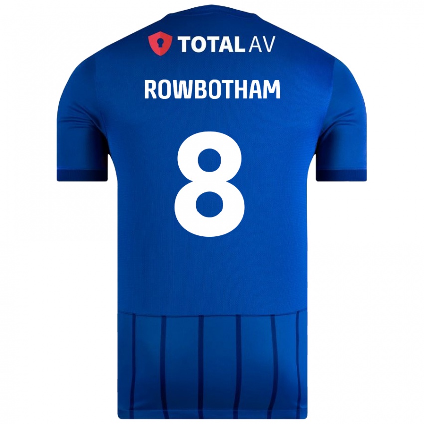 Niño Camiseta Ava Rowbotham #8 Azul 1ª Equipación 2024/25 La Camisa