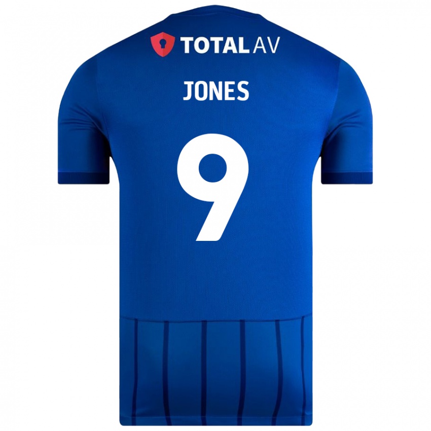 Niño Camiseta Emma Jones #9 Azul 1ª Equipación 2024/25 La Camisa