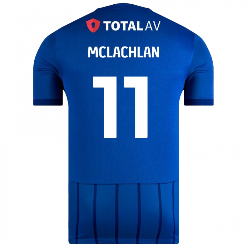 Niño Camiseta Daisy Mclachlan #11 Azul 1ª Equipación 2024/25 La Camisa