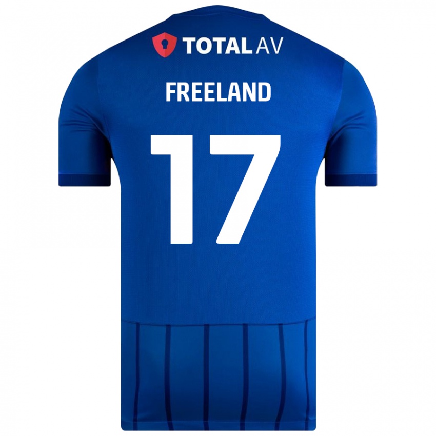 Niño Camiseta Georgie Freeland #17 Azul 1ª Equipación 2024/25 La Camisa