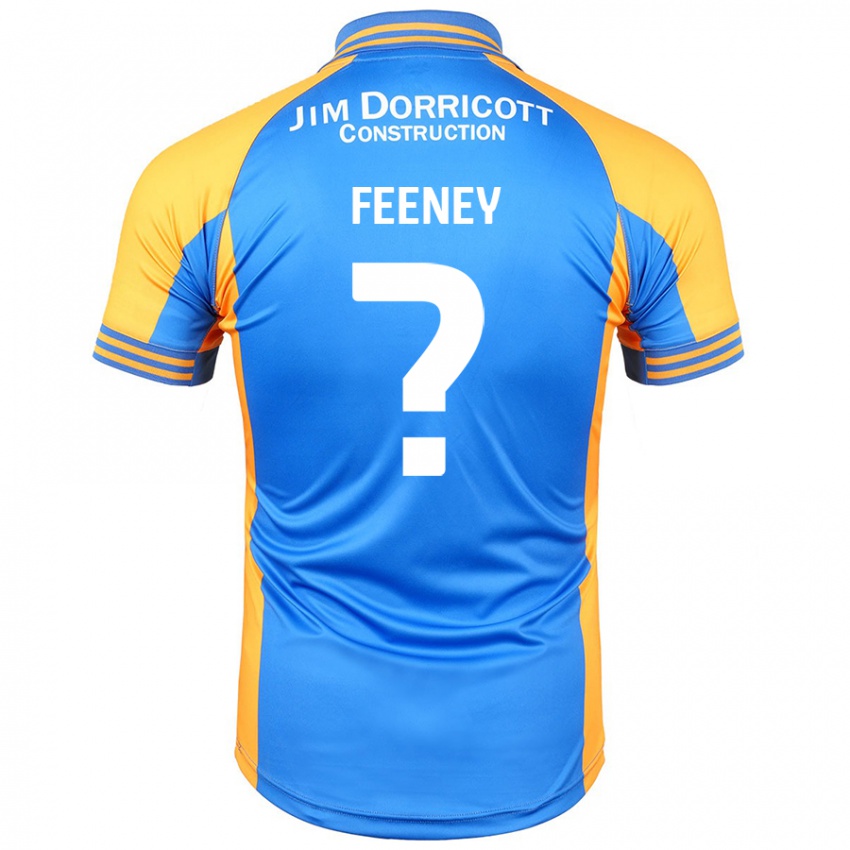 Niño Camiseta Josh Feeney #0 Azul Ámbar 1ª Equipación 2024/25 La Camisa