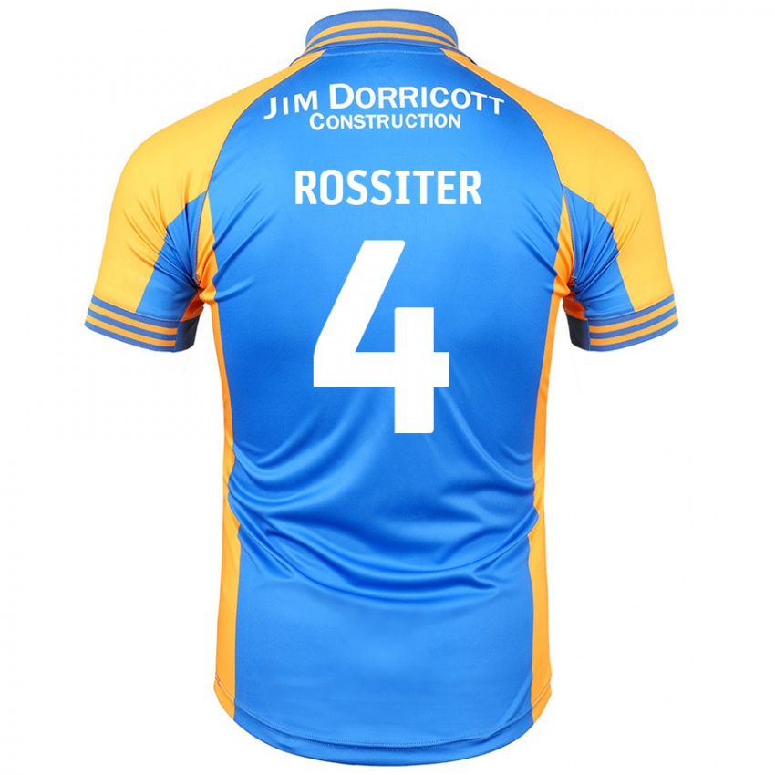 Niño Camiseta Jordan Rossiter #4 Azul Ámbar 1ª Equipación 2024/25 La Camisa