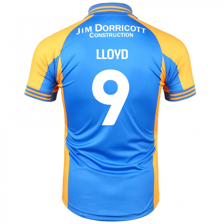 Niño Camiseta George Lloyd #9 Azul Ámbar 1ª Equipación 2024/25 La Camisa