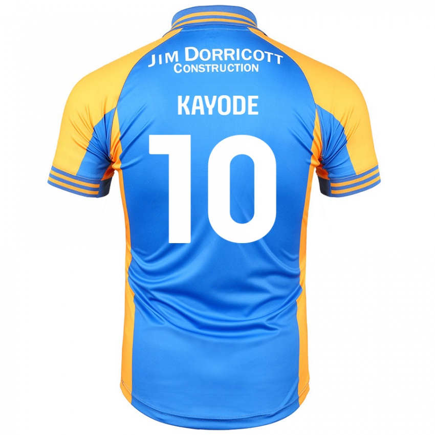 Niño Camiseta Joshua Kayode #10 Azul Ámbar 1ª Equipación 2024/25 La Camisa