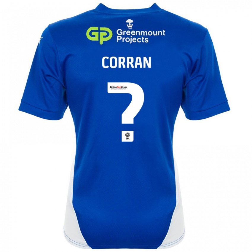 Niño Camiseta Matthew Corran #0 Azul Blanco 1ª Equipación 2024/25 La Camisa