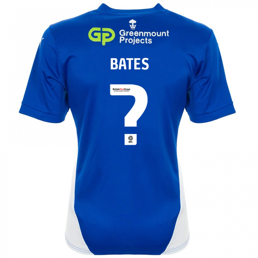 Niño Camiseta Jack Bates #0 Azul Blanco 1ª Equipación 2024/25 La Camisa