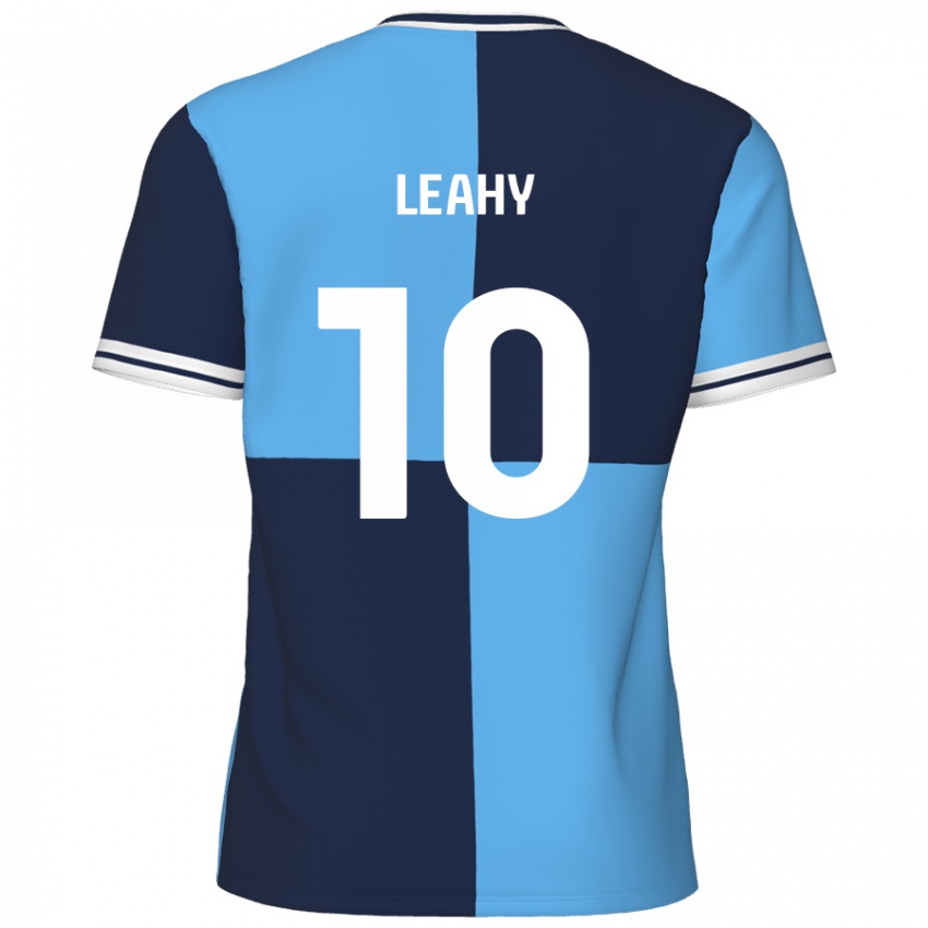 Niño Camiseta Luke Leahy #10 Azul Cielo Azul Oscuro 1ª Equipación 2024/25 La Camisa