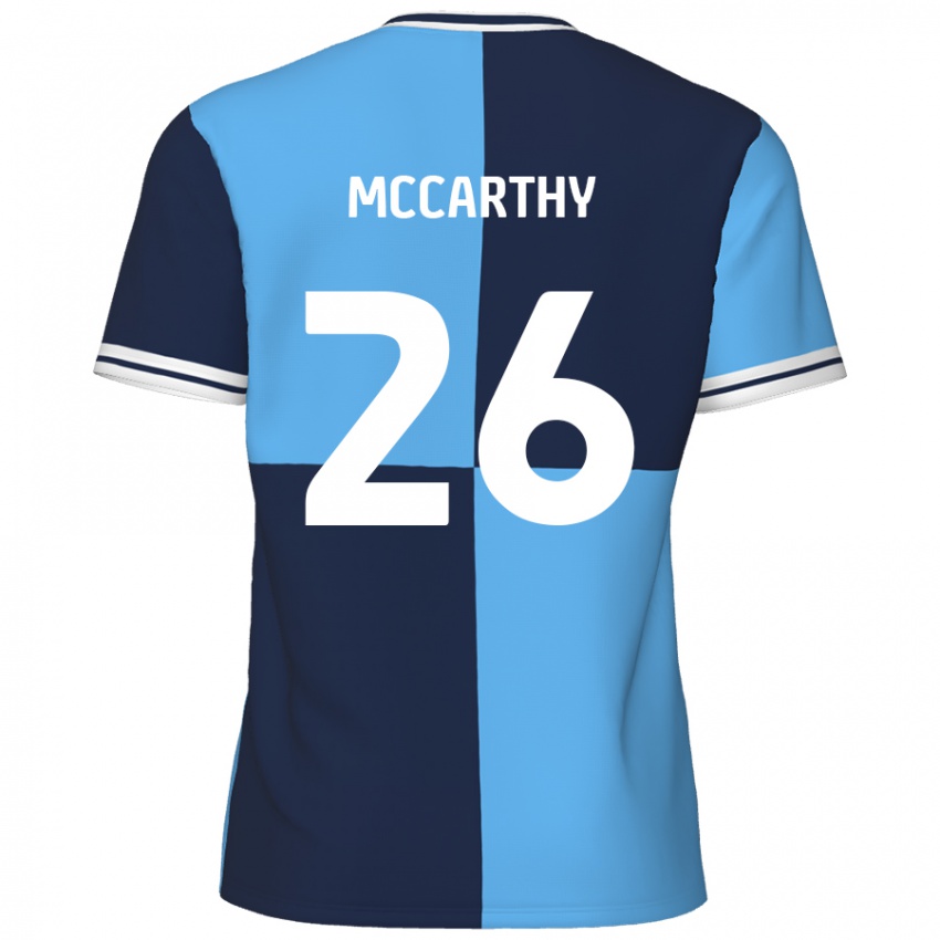 Niño Camiseta Jason Mccarthy #26 Azul Cielo Azul Oscuro 1ª Equipación 2024/25 La Camisa