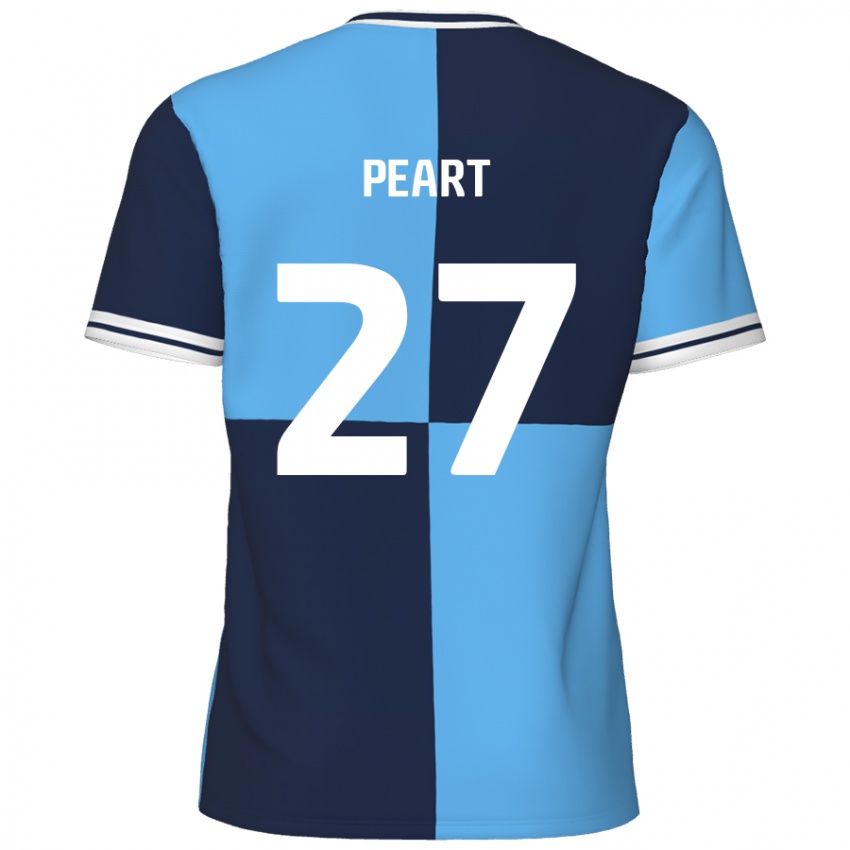 Niño Camiseta Brody Peart #27 Azul Cielo Azul Oscuro 1ª Equipación 2024/25 La Camisa