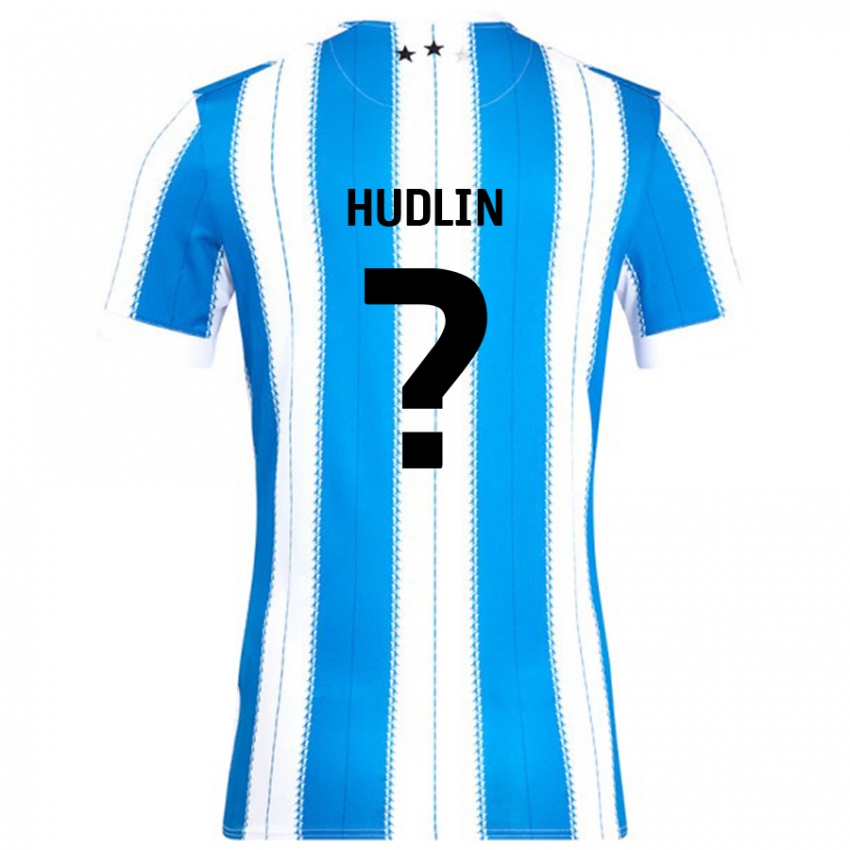 Niño Camiseta Kyle Hudlin #0 Azul Blanco 1ª Equipación 2024/25 La Camisa