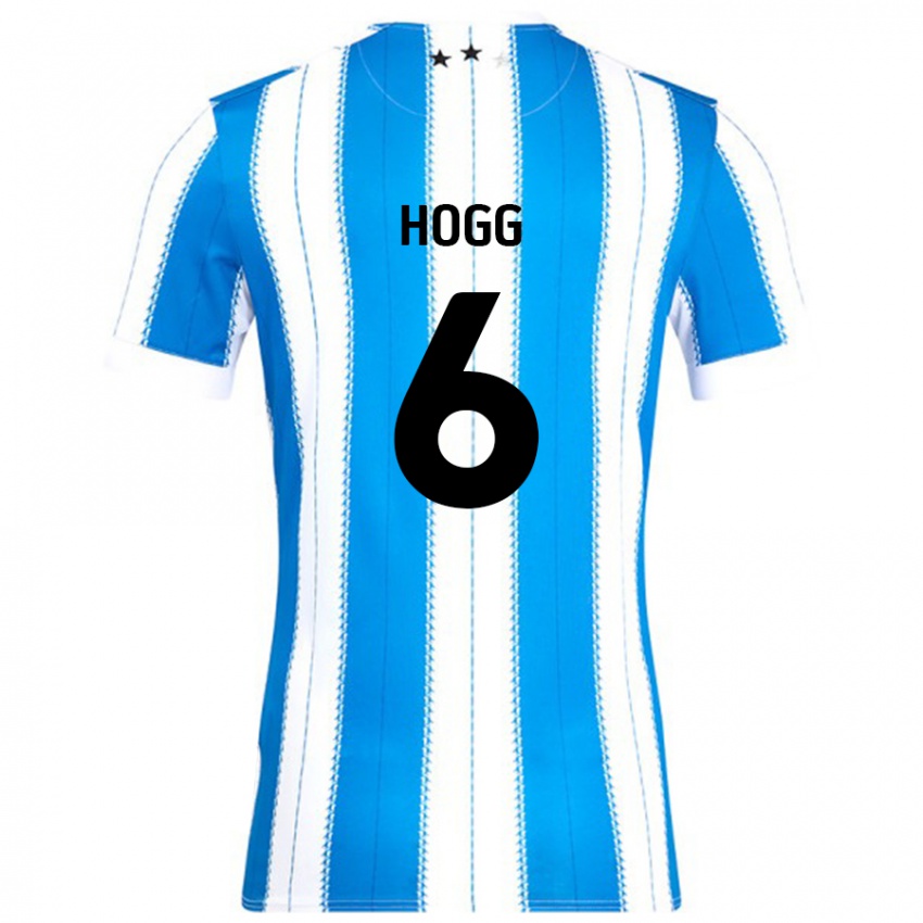 Niño Camiseta Jonathan Hogg #6 Azul Blanco 1ª Equipación 2024/25 La Camisa