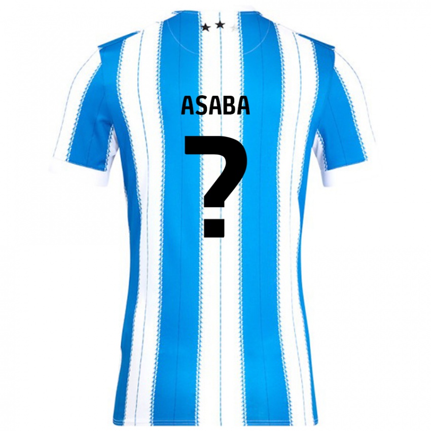 Niño Camiseta Alexander Asaba #0 Azul Blanco 1ª Equipación 2024/25 La Camisa