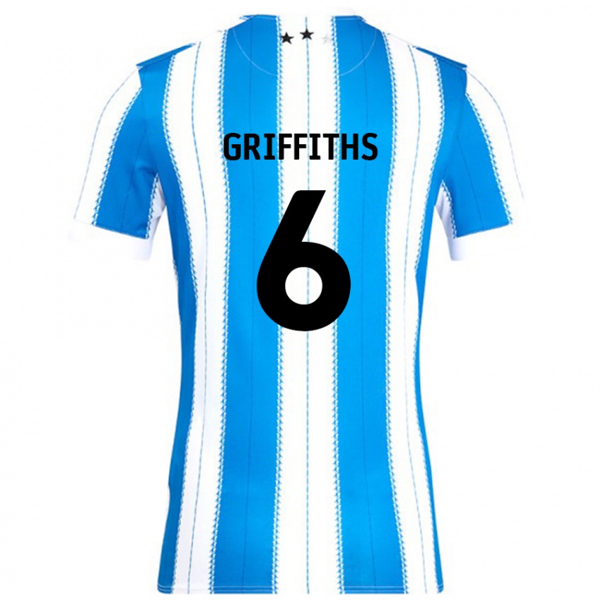 Niño Camiseta Lauren Griffiths #6 Azul Blanco 1ª Equipación 2024/25 La Camisa