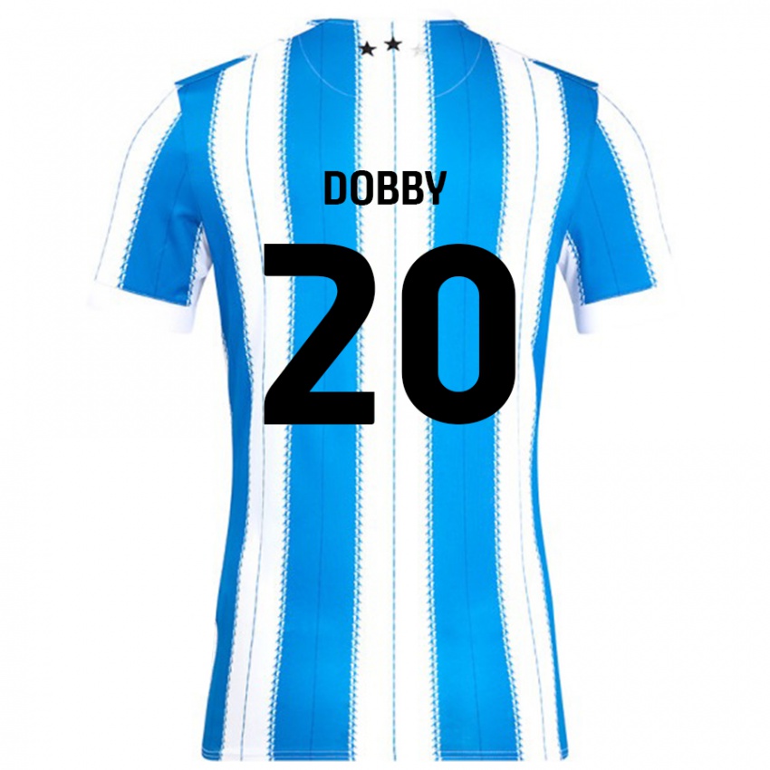 Niño Camiseta Sarah Dobby #20 Azul Blanco 1ª Equipación 2024/25 La Camisa