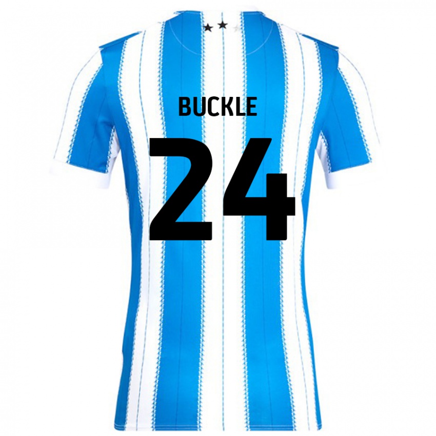 Niño Camiseta Sharone Buckle #24 Azul Blanco 1ª Equipación 2024/25 La Camisa