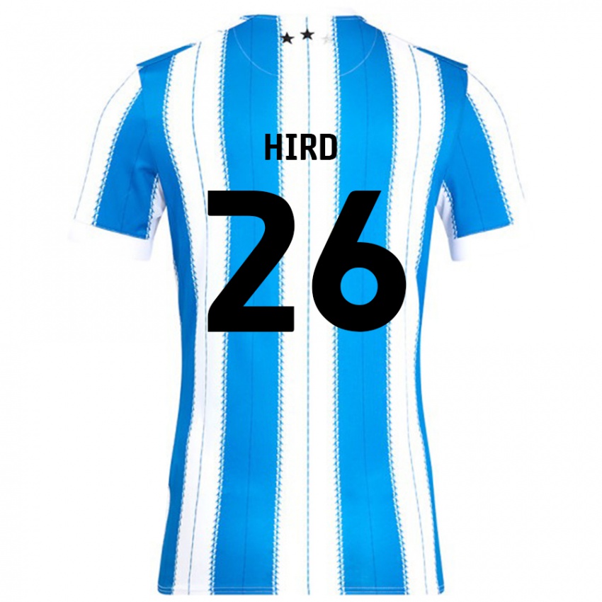 Niño Camiseta Kayley Hird #26 Azul Blanco 1ª Equipación 2024/25 La Camisa