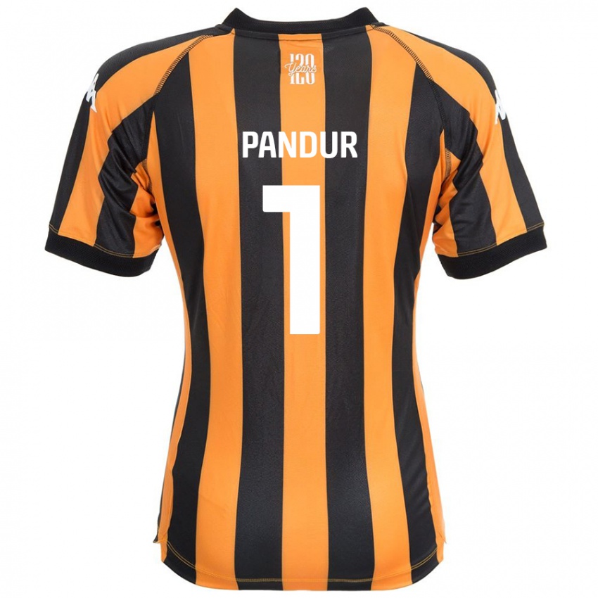 Niño Camiseta Ivor Pandur #1 Negro Ámbar 1ª Equipación 2024/25 La Camisa