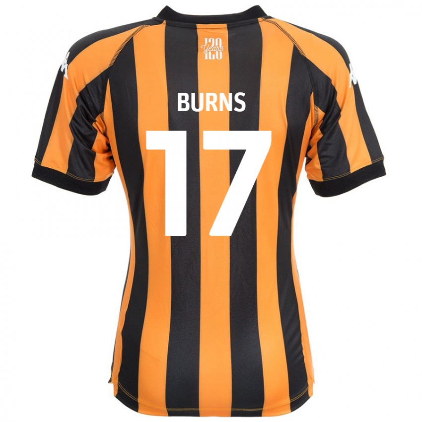 Niño Camiseta Finley Burns #17 Negro Ámbar 1ª Equipación 2024/25 La Camisa