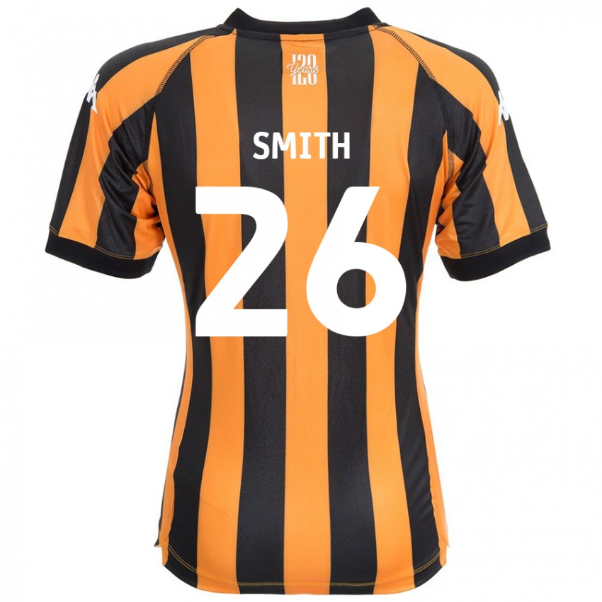 Niño Camiseta Andy Smith #26 Negro Ámbar 1ª Equipación 2024/25 La Camisa