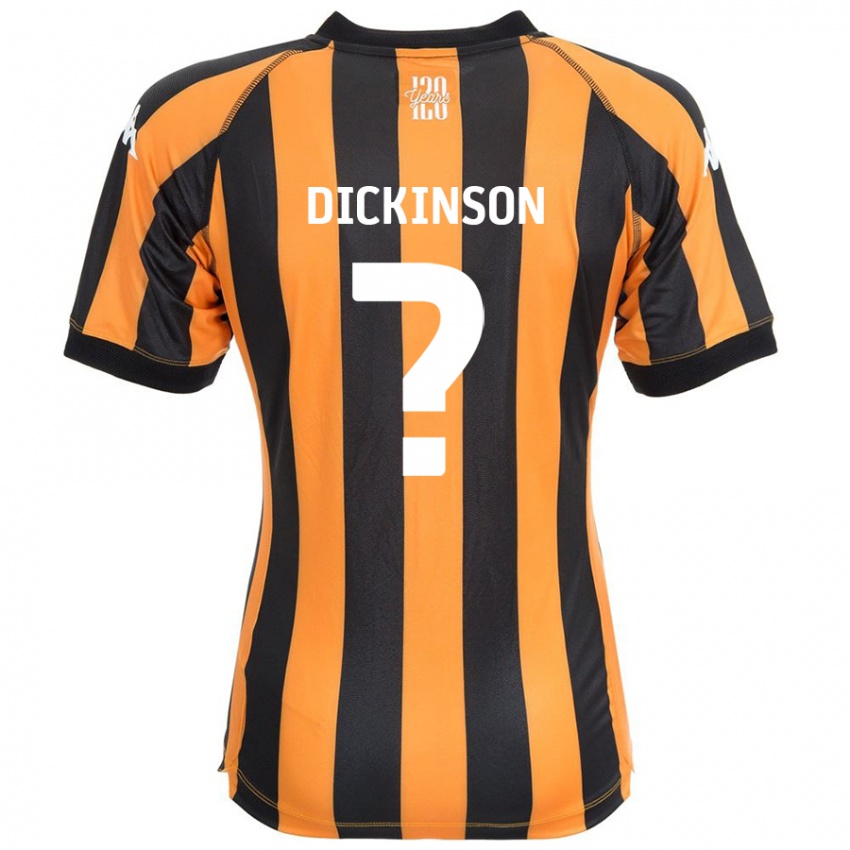 Niño Camiseta George Dickinson #0 Negro Ámbar 1ª Equipación 2024/25 La Camisa