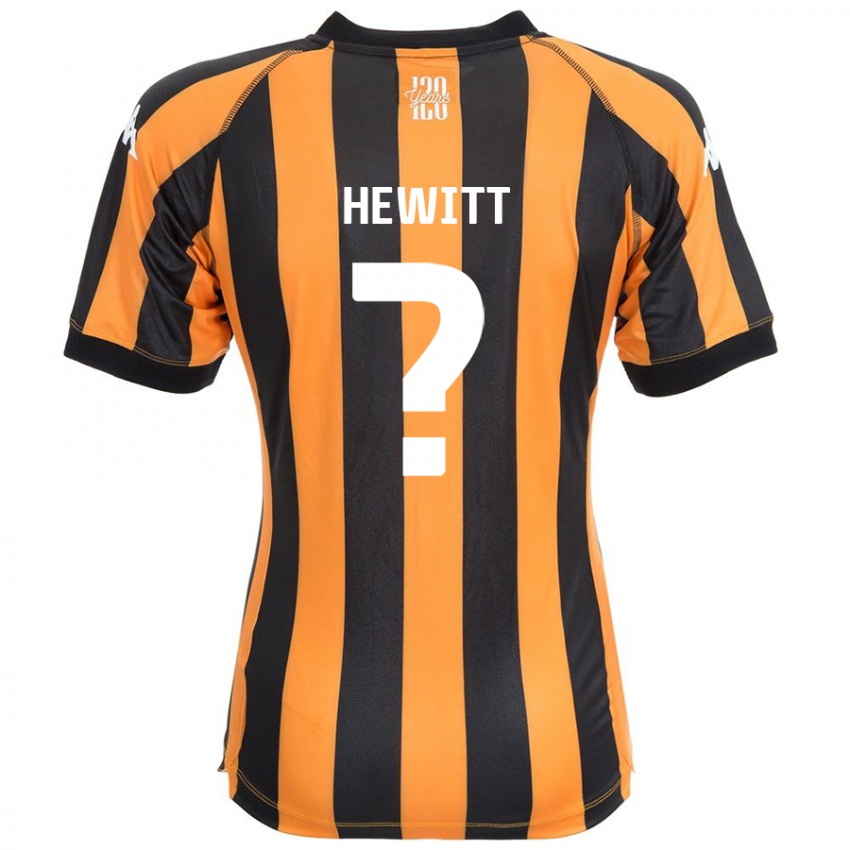 Niño Camiseta Stan Hewitt #0 Negro Ámbar 1ª Equipación 2024/25 La Camisa