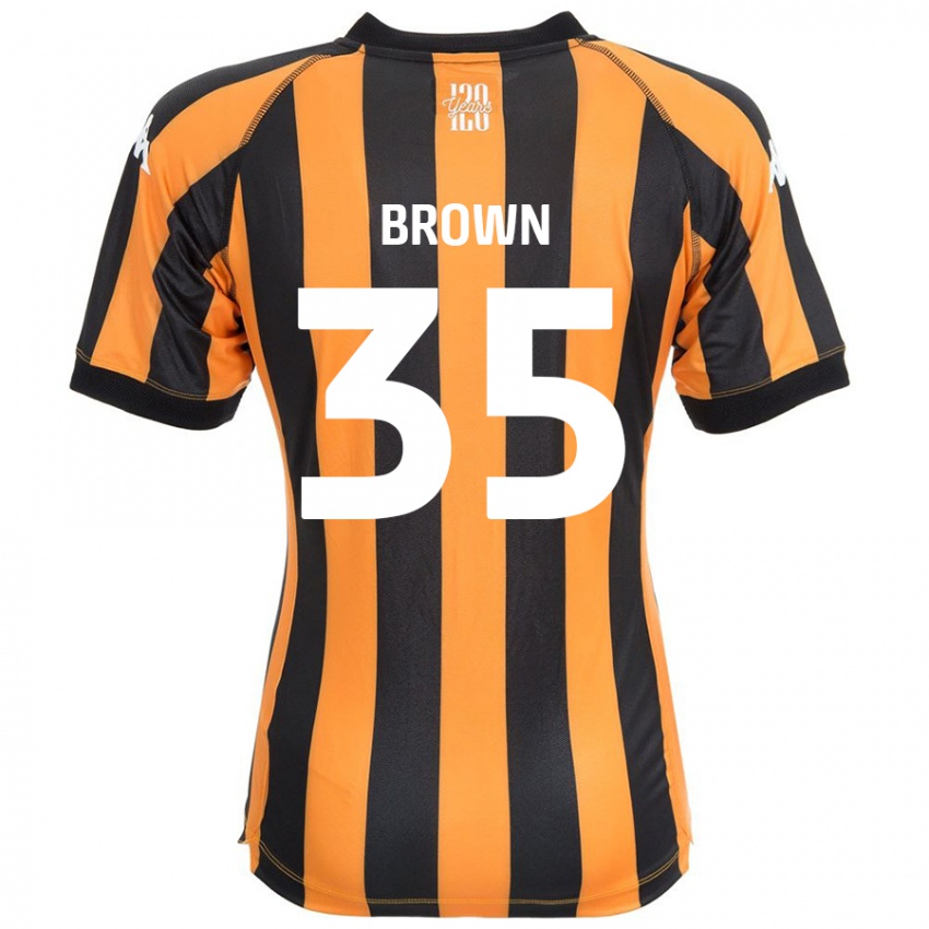 Niño Camiseta Pharrell Brown #35 Negro Ámbar 1ª Equipación 2024/25 La Camisa