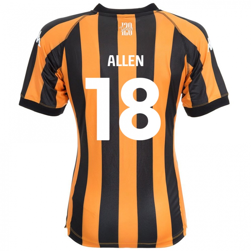 Niño Camiseta Aaliyah Allen #18 Negro Ámbar 1ª Equipación 2024/25 La Camisa