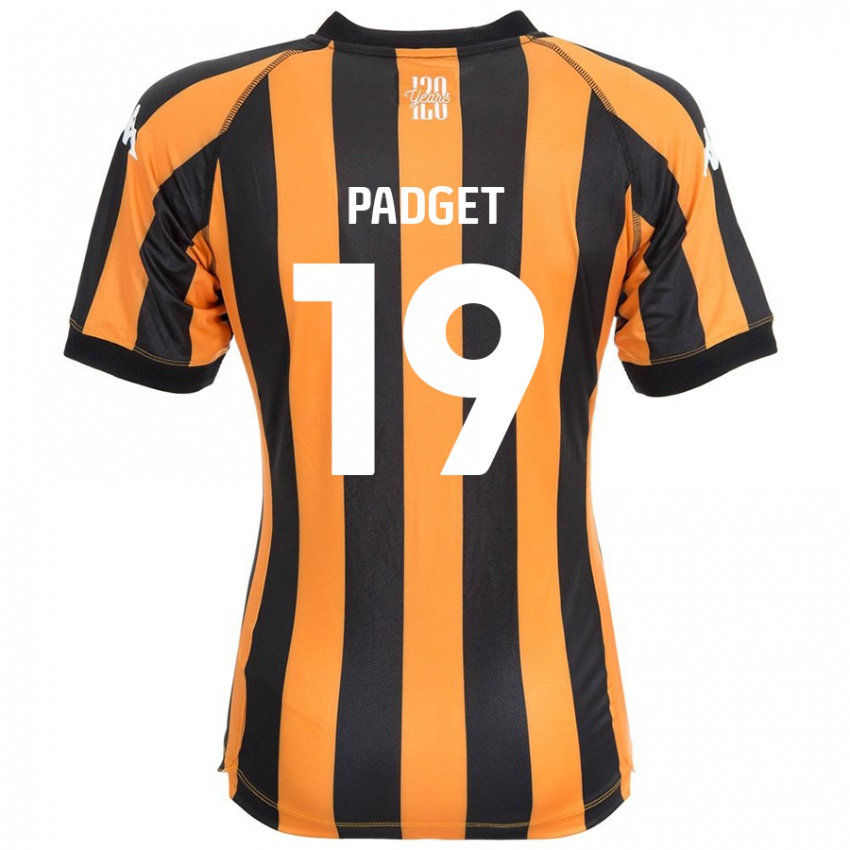 Niño Camiseta Bethany Padget #19 Negro Ámbar 1ª Equipación 2024/25 La Camisa