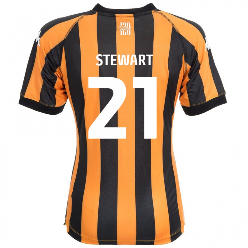 Niño Camiseta Alice Stewart #21 Negro Ámbar 1ª Equipación 2024/25 La Camisa