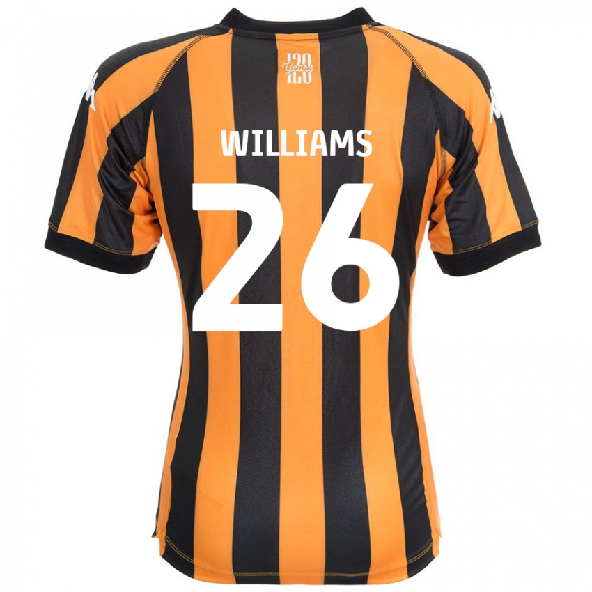 Niño Camiseta Annabel Williams #26 Negro Ámbar 1ª Equipación 2024/25 La Camisa