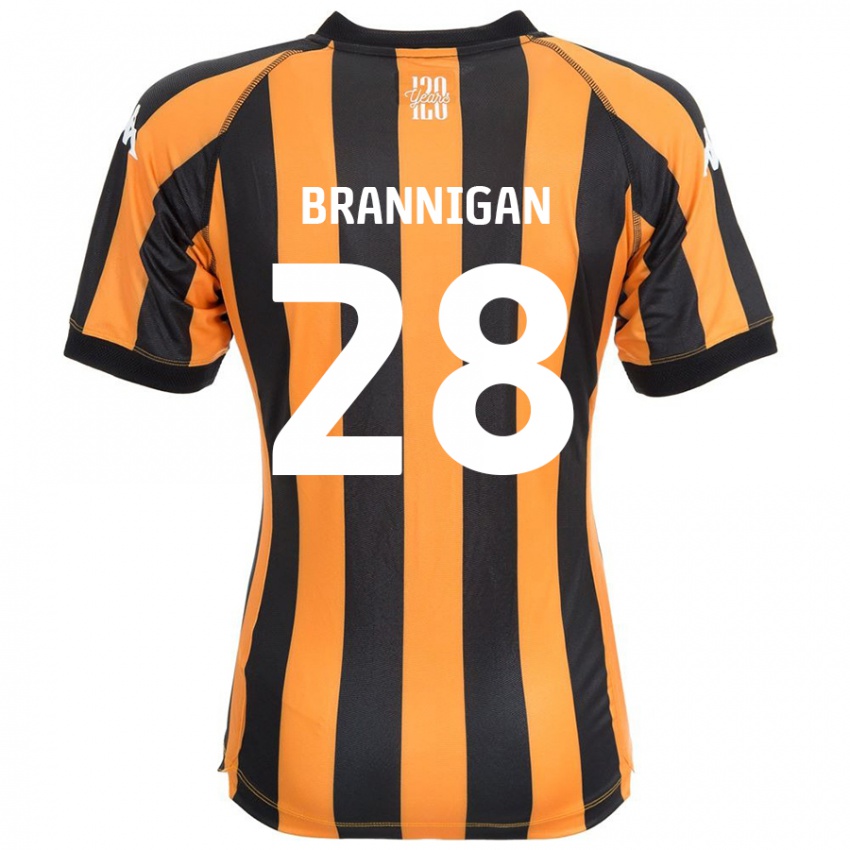 Niño Camiseta Aoife Brannigan #28 Negro Ámbar 1ª Equipación 2024/25 La Camisa