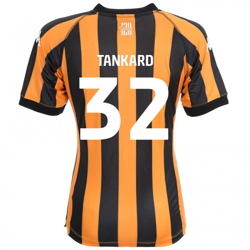 Niño Camiseta Lily Tankard #32 Negro Ámbar 1ª Equipación 2024/25 La Camisa