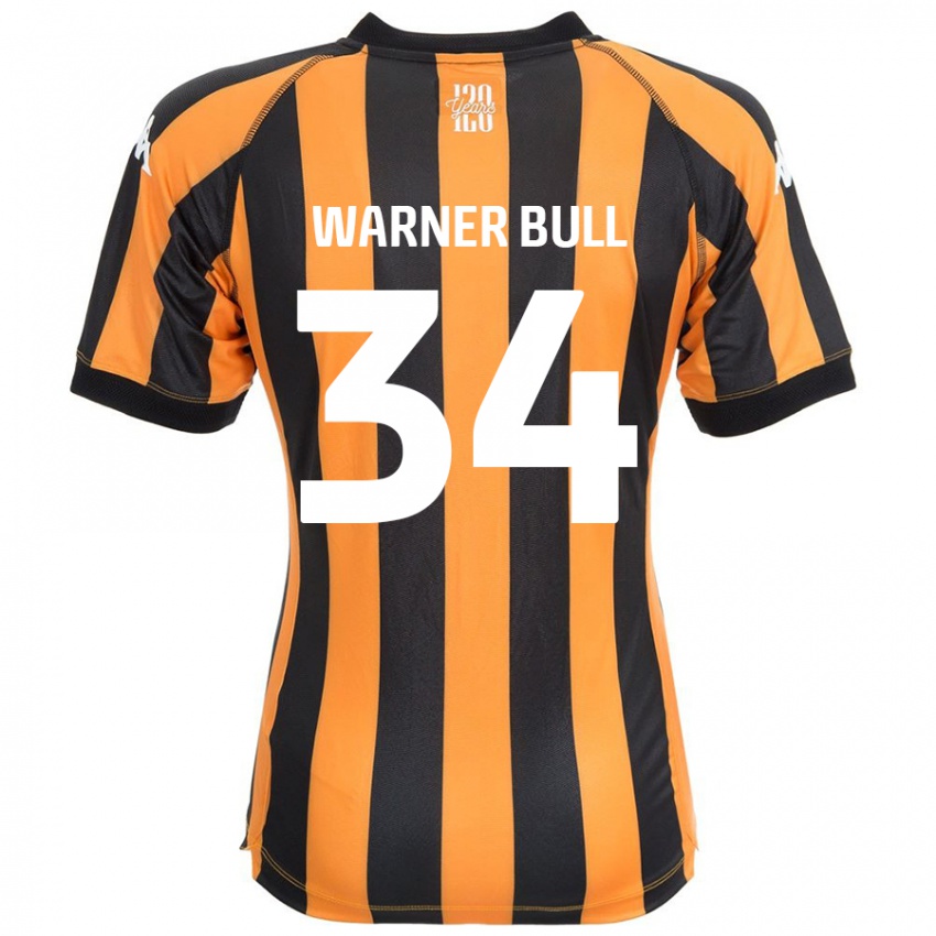 Niño Camiseta Lucy Warner-Bull #34 Negro Ámbar 1ª Equipación 2024/25 La Camisa