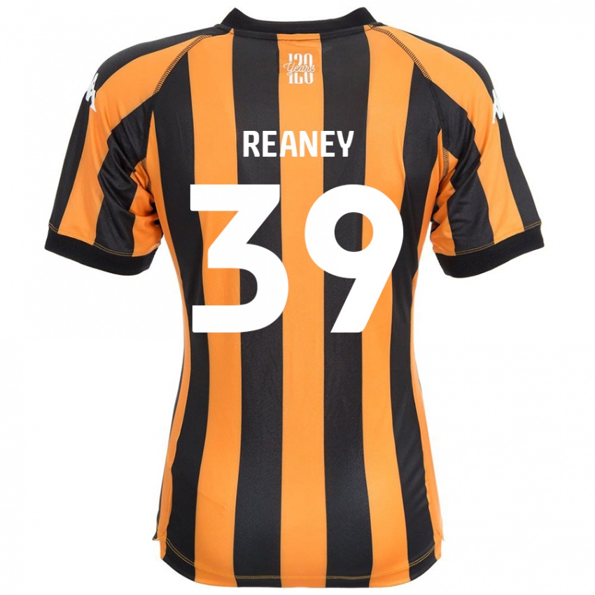 Niño Camiseta Mollie Reaney #39 Negro Ámbar 1ª Equipación 2024/25 La Camisa