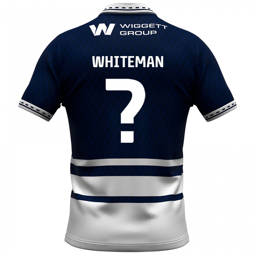 Niño Camiseta Harvey Whiteman #0 Azul Marino Blanco 1ª Equipación 2024/25 La Camisa