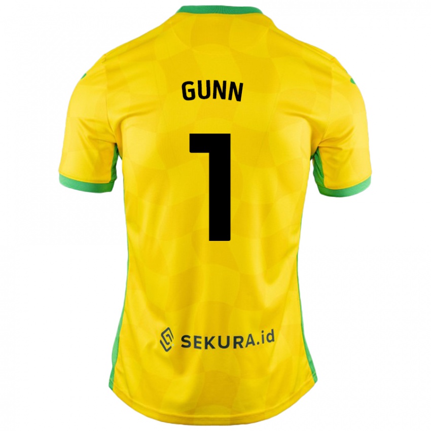 Niño Camiseta Angus Gunn #1 Amarillo Verde 1ª Equipación 2024/25 La Camisa