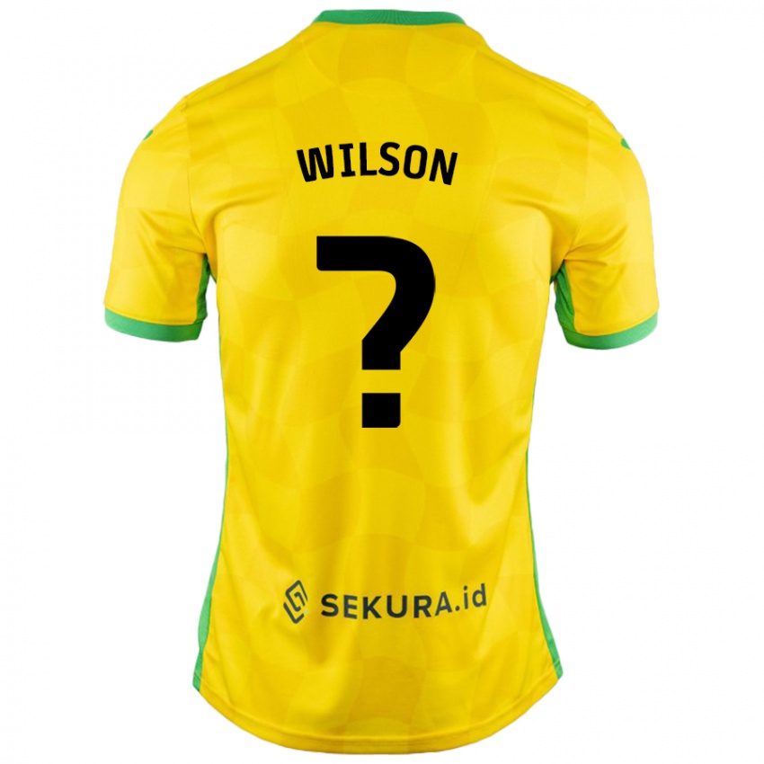 Niño Camiseta Charlie Wilson #0 Amarillo Verde 1ª Equipación 2024/25 La Camisa