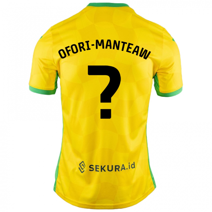 Niño Camiseta Lloyd Ofori-Manteaw #0 Amarillo Verde 1ª Equipación 2024/25 La Camisa