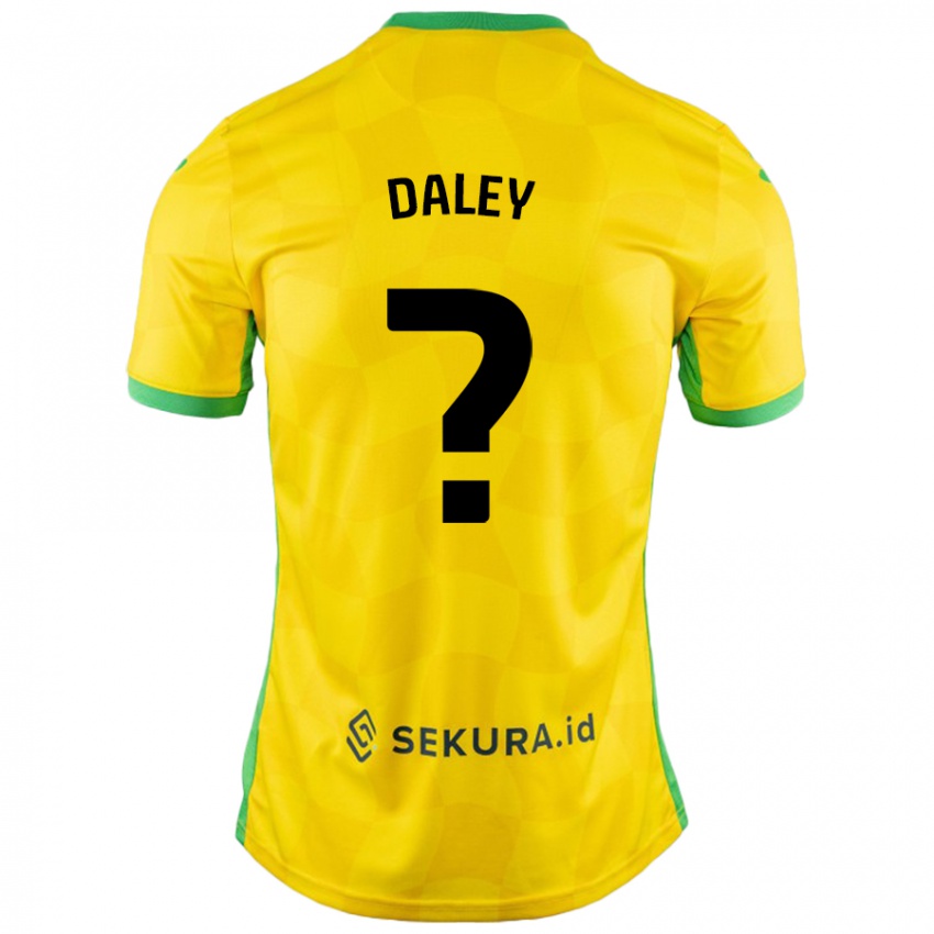 Niño Camiseta Damari Daley #0 Amarillo Verde 1ª Equipación 2024/25 La Camisa