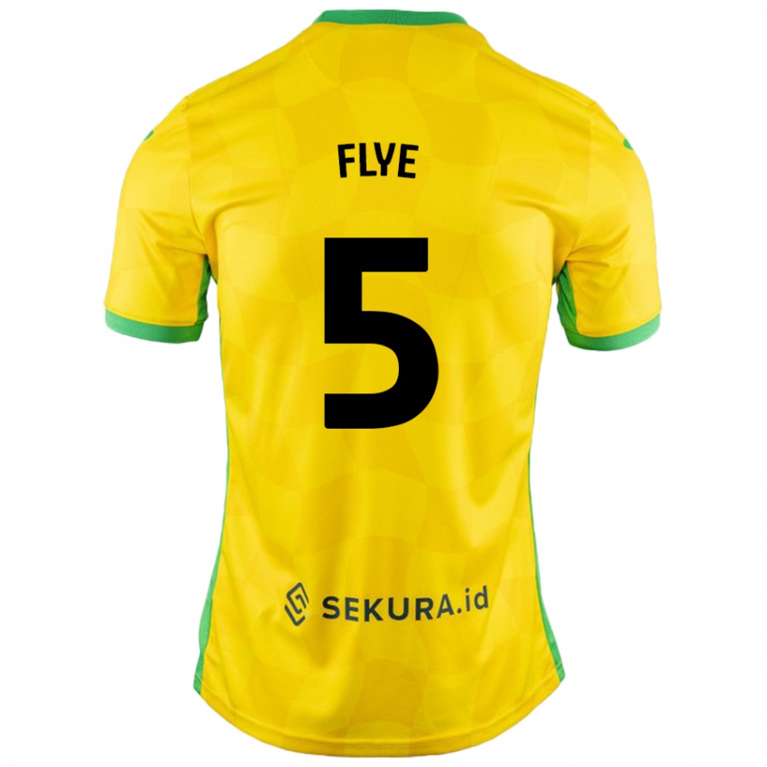 Niño Camiseta Ceri Flye #5 Amarillo Verde 1ª Equipación 2024/25 La Camisa