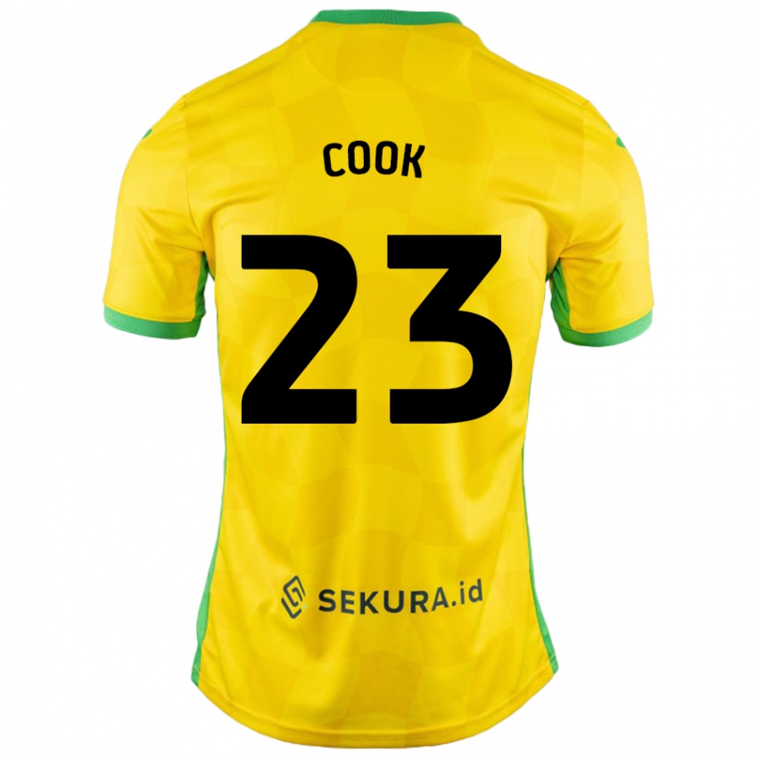 Niño Camiseta Olivia Cook #23 Amarillo Verde 1ª Equipación 2024/25 La Camisa