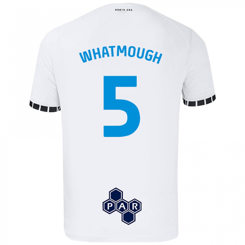 Niño Camiseta Jack Whatmough #5 Blanco 1ª Equipación 2024/25 La Camisa