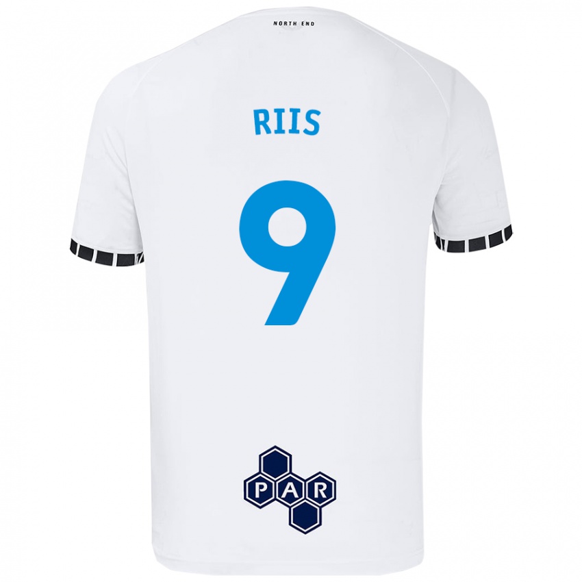 Niño Camiseta Emil Riis #9 Blanco 1ª Equipación 2024/25 La Camisa