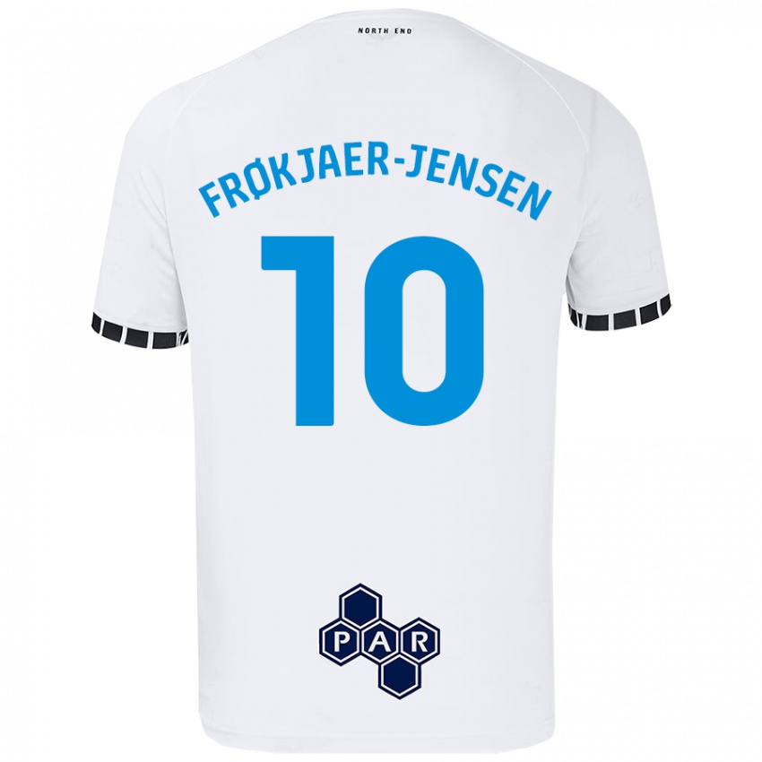 Niño Camiseta Mads Frøkjaer-Jensen #10 Blanco 1ª Equipación 2024/25 La Camisa