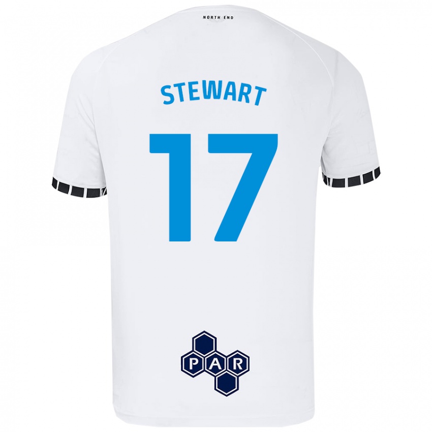 Niño Camiseta Layton Stewart #17 Blanco 1ª Equipación 2024/25 La Camisa