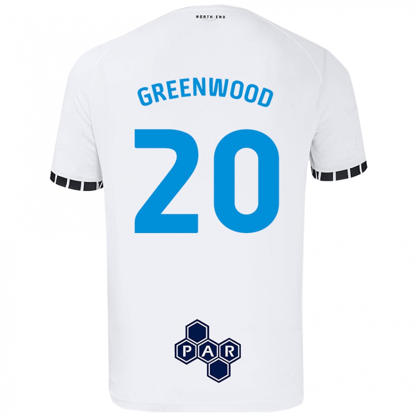 Niño Camiseta Sam Greenwood #20 Blanco 1ª Equipación 2024/25 La Camisa