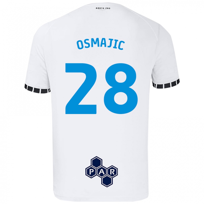 Niño Camiseta Milutin Osmajic #28 Blanco 1ª Equipación 2024/25 La Camisa